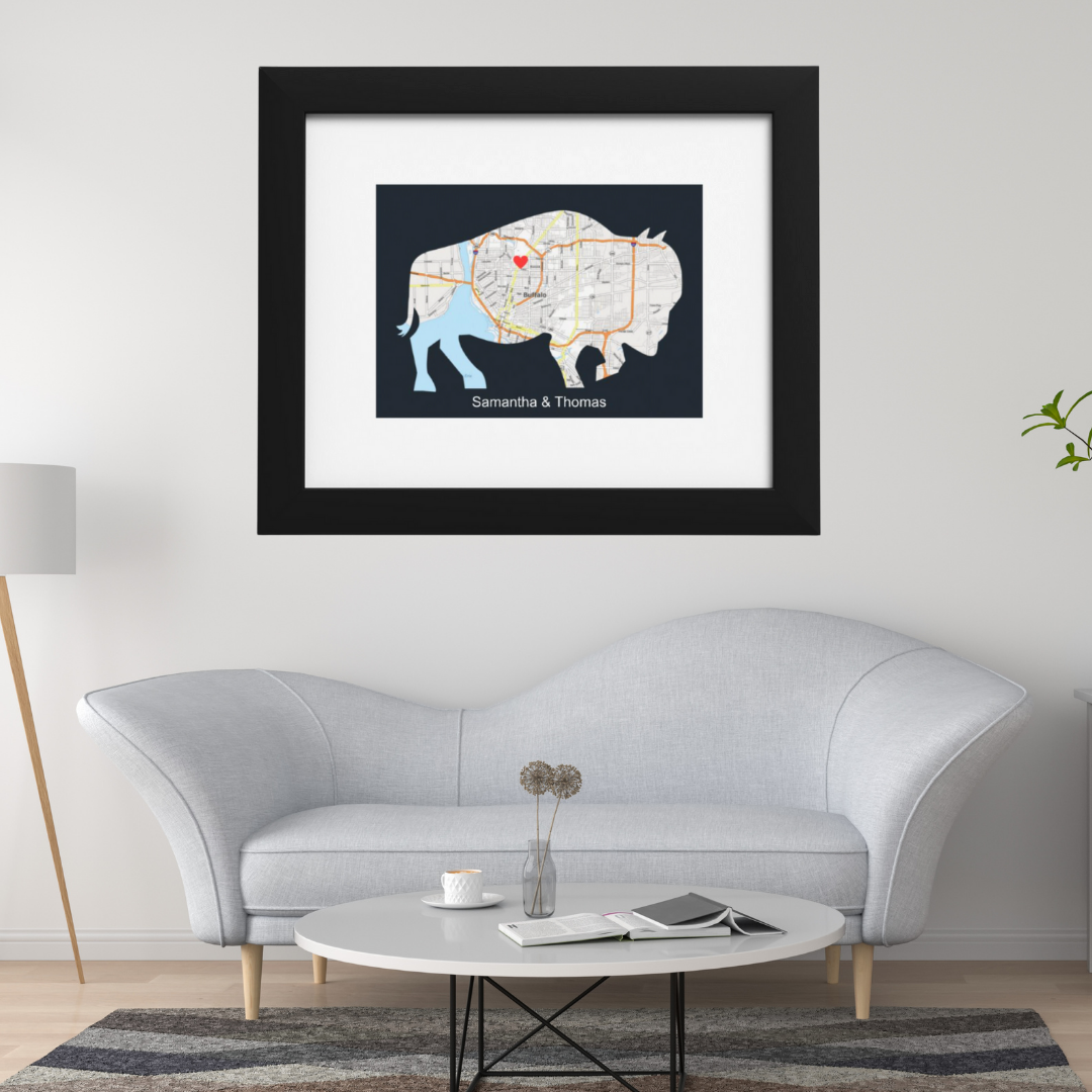 Buffalo Framed Home Memory Accent