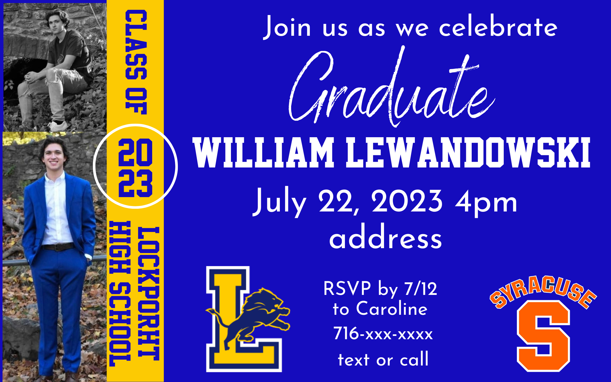 Customized Graduation Invitations
