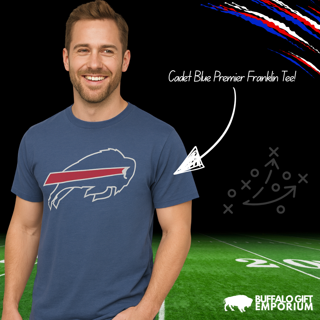 Buffalo Bills Cadet Blue Franklin Tee