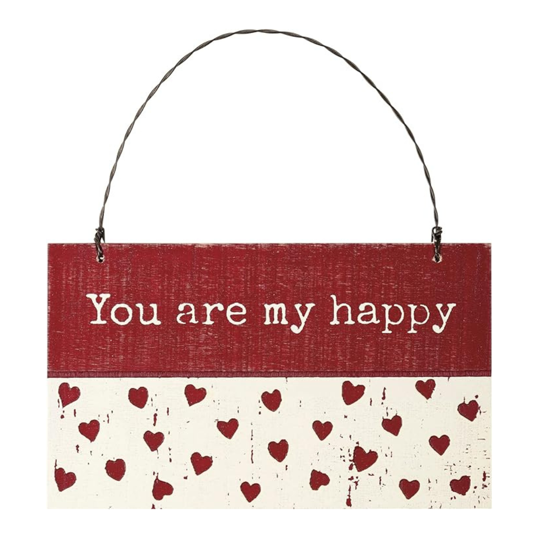 You are My Happy Decorative Wood Hanger