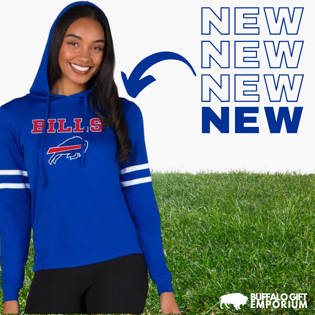 Marathon Buffalo Bills Ladies Long Sleeve Hoodie