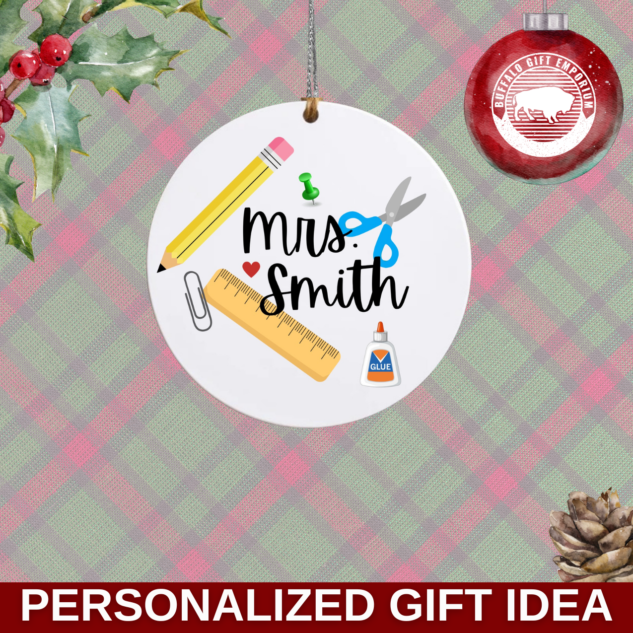 Educator Personalized Ornament