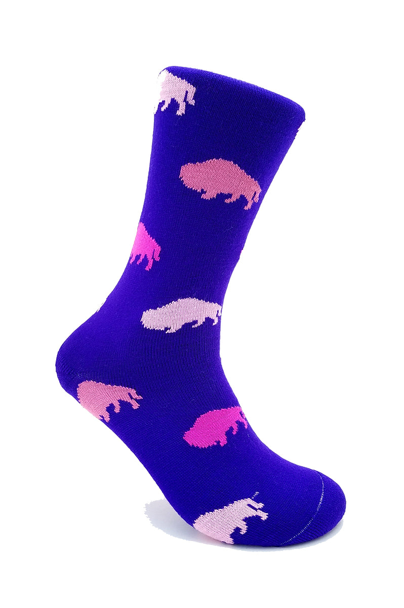 Buffalo Pink and Purple Socks