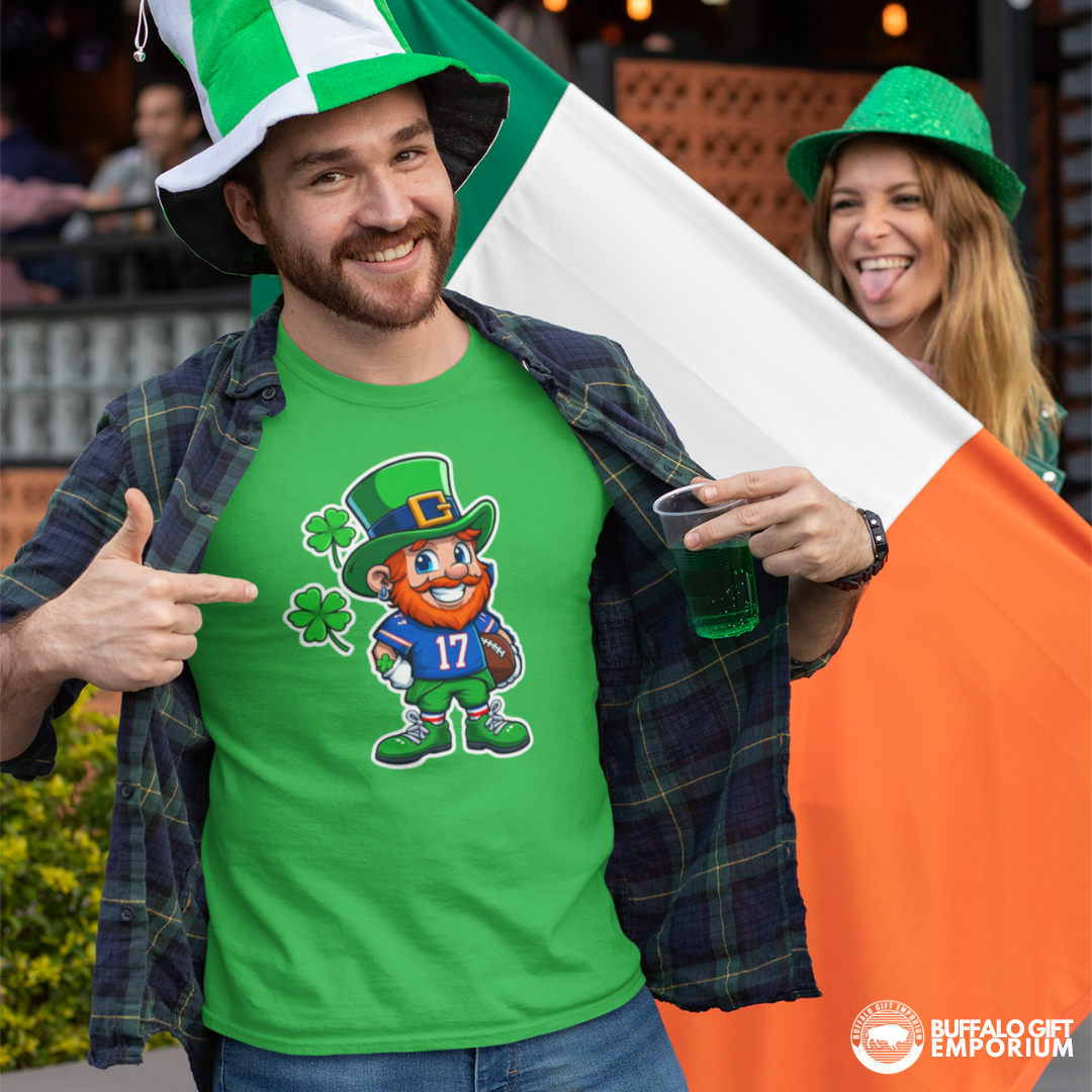 Buffalo St. Patrick’s Day T-Shirt, Sweatshirt, or Hoodie – Lucky Football Fan Apparel