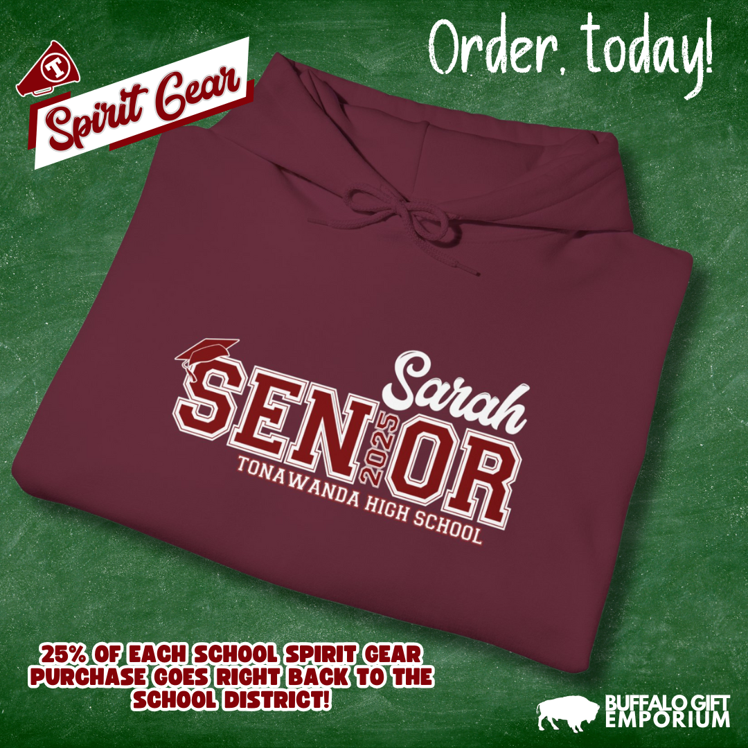 City of Tonawanda High School Personalized Senior Hoodie – Class of 2025