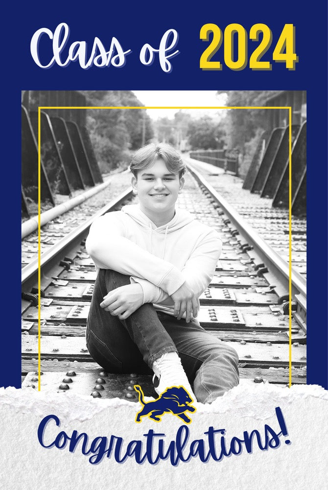 Personalized Graduation Garden Flag