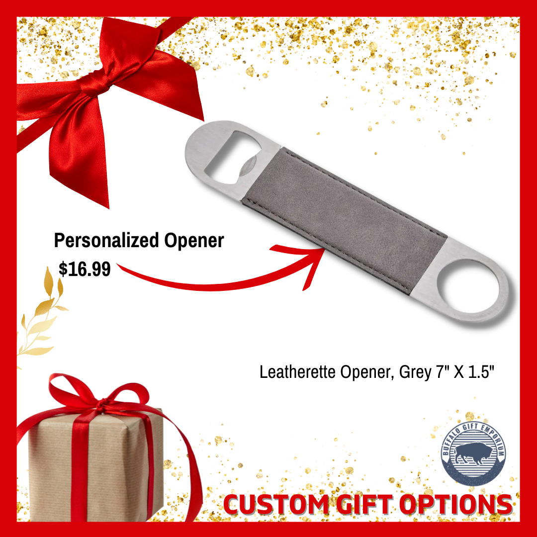 Personalized Leatherette Opener