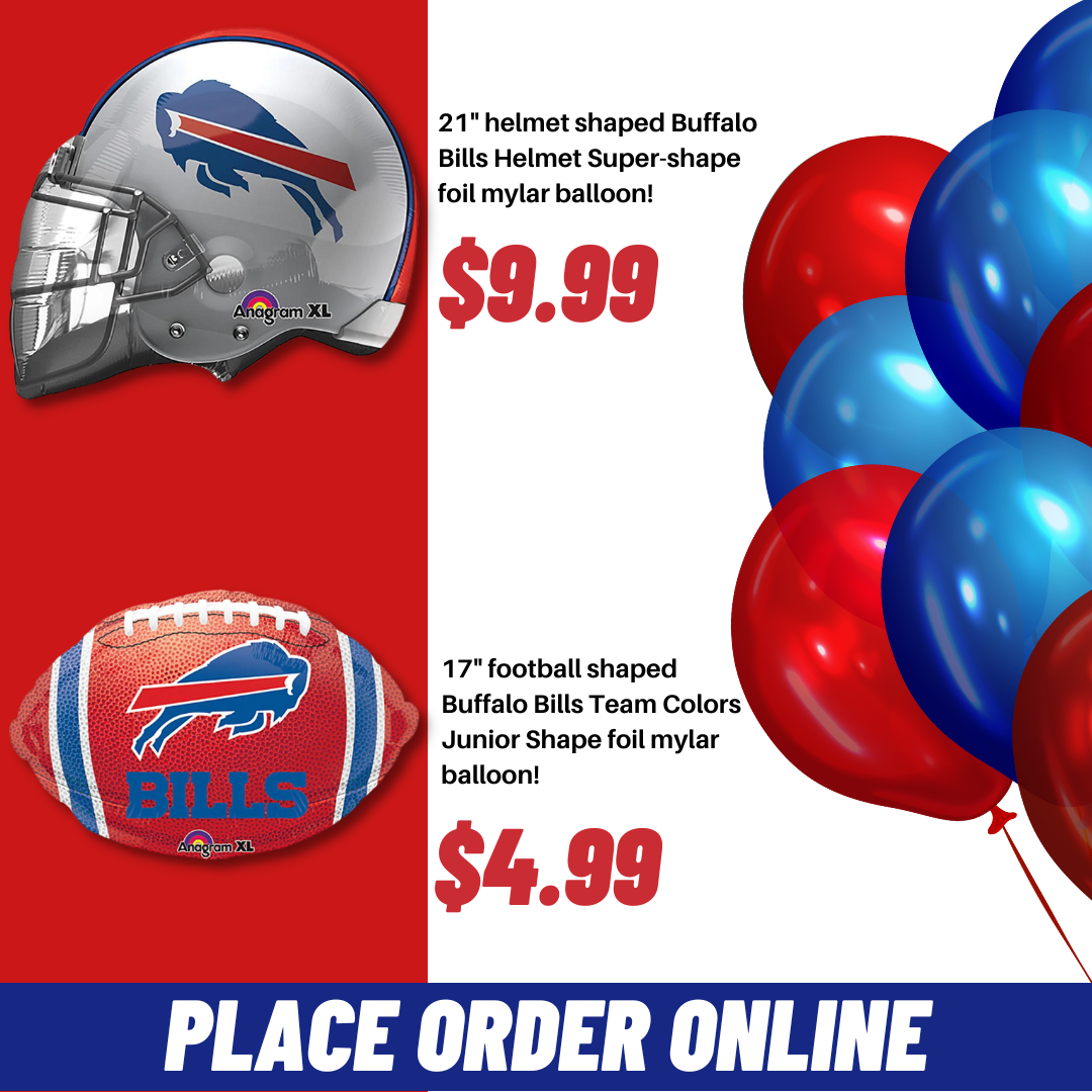 17 inch NFL BUFFALO BILLS FOOTBALL TEAM COLORS