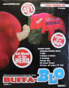 Buffalove for your lawn! Check out these new blow-up buffaloes