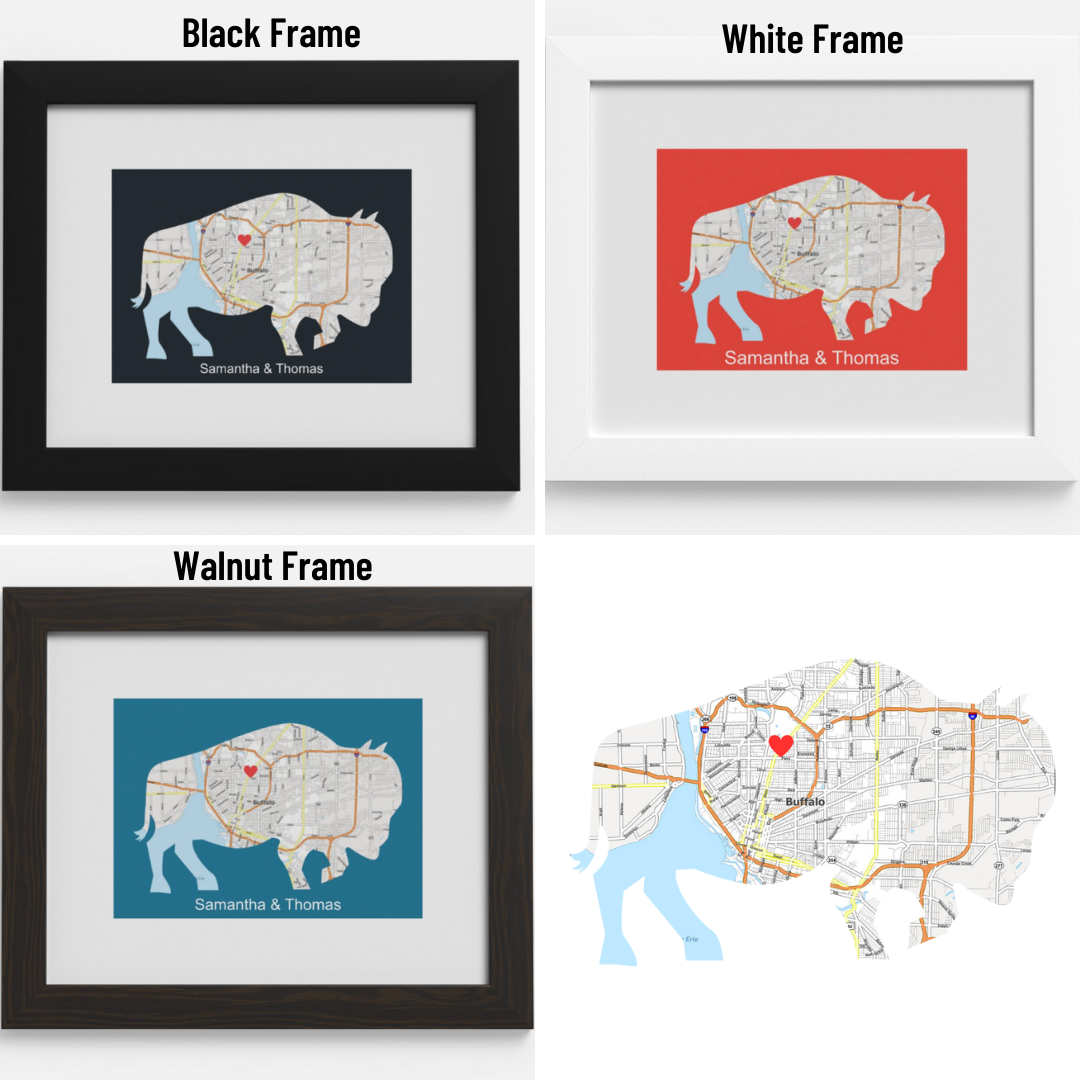 Buffalo Framed Home Memory Accent