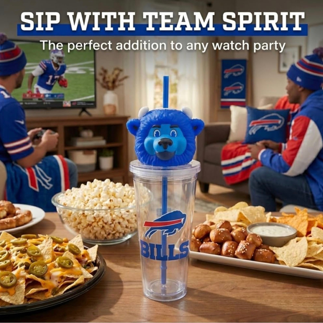 Buffalo Bills Mascot 24 oz Sipper