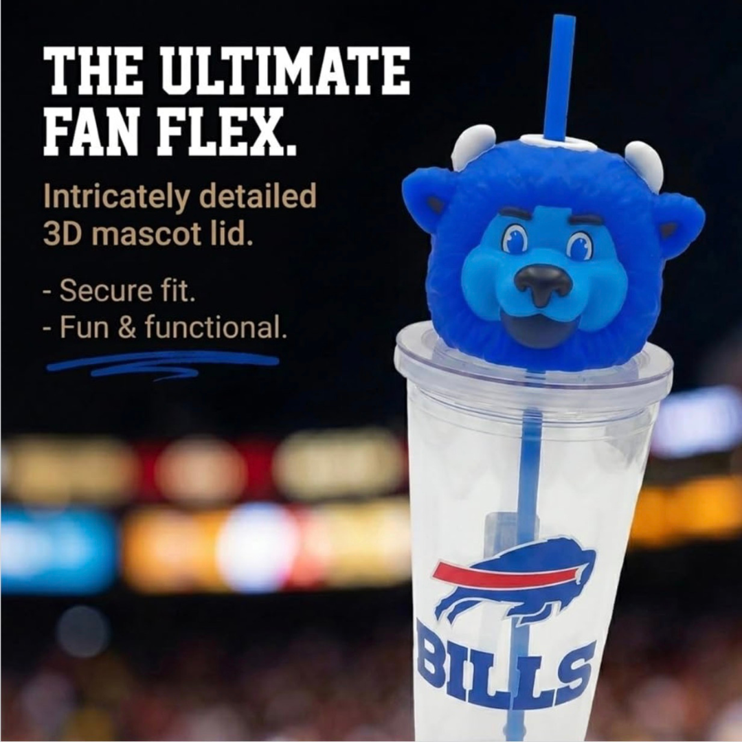 Buffalo Bills Mascot 24 oz Sipper
