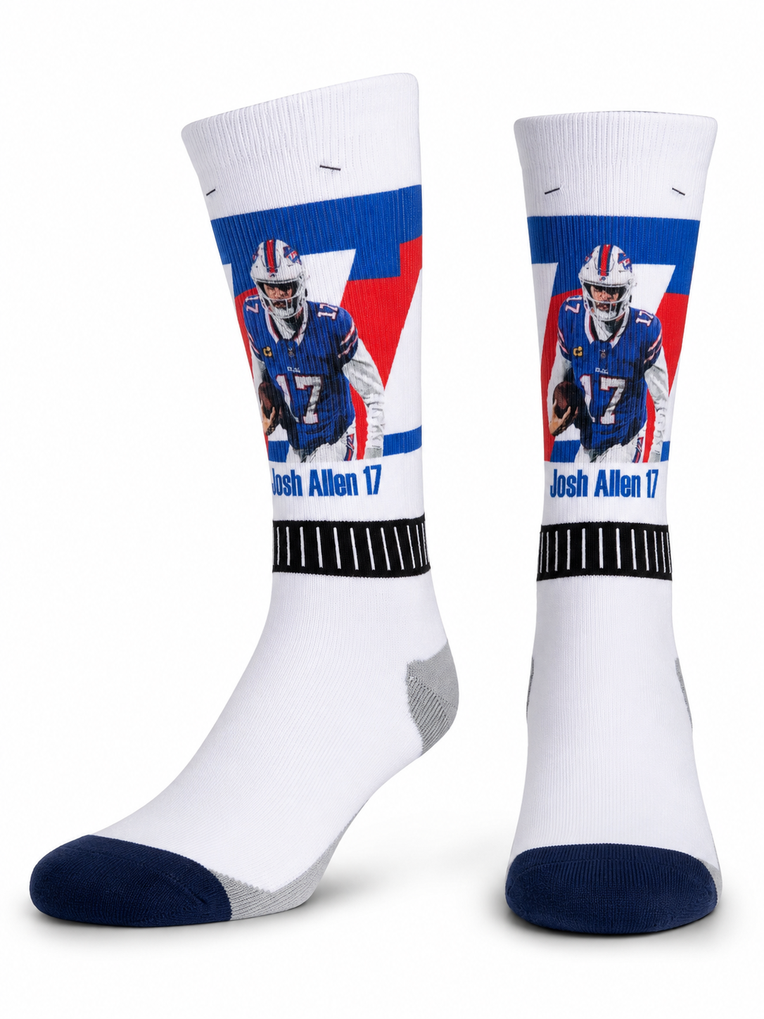 Josh Allen 17 Socks
