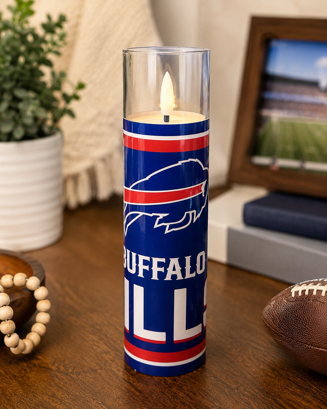 Bufallo Bills Team Electronic Candle