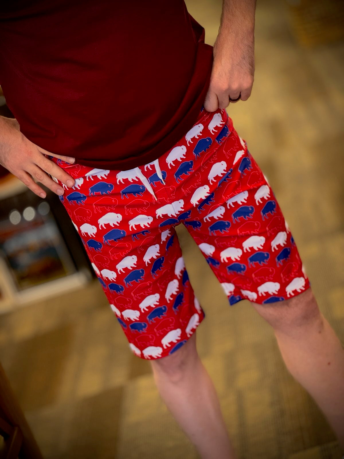 Buffalo Print Board Shorts