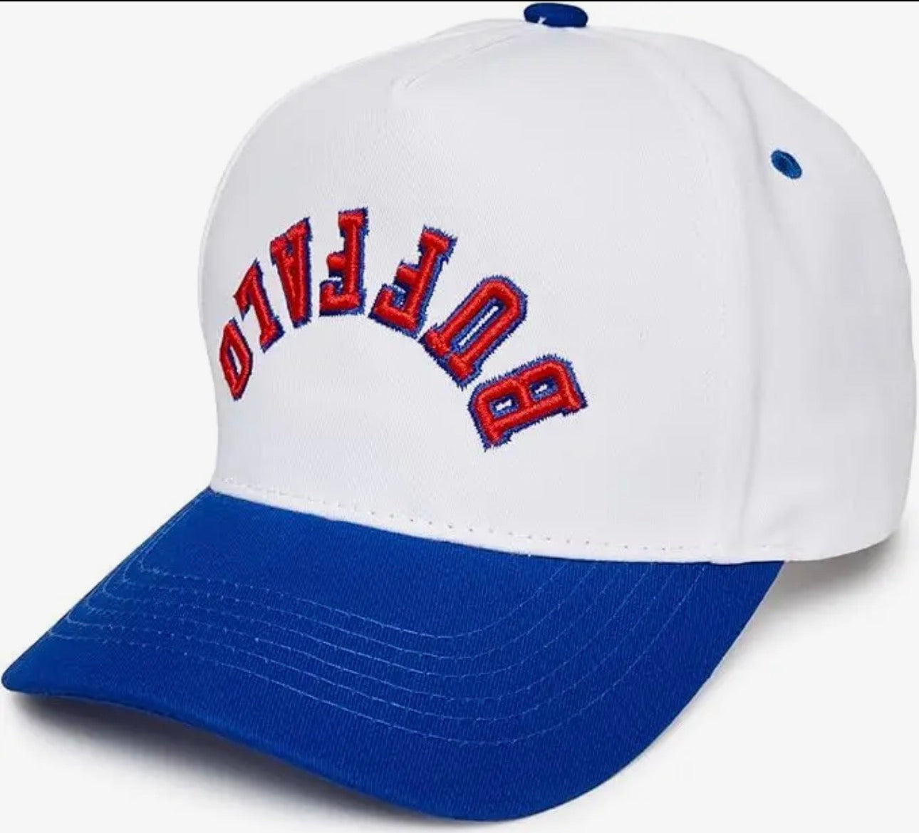 Buffalo upside down embroidery hat