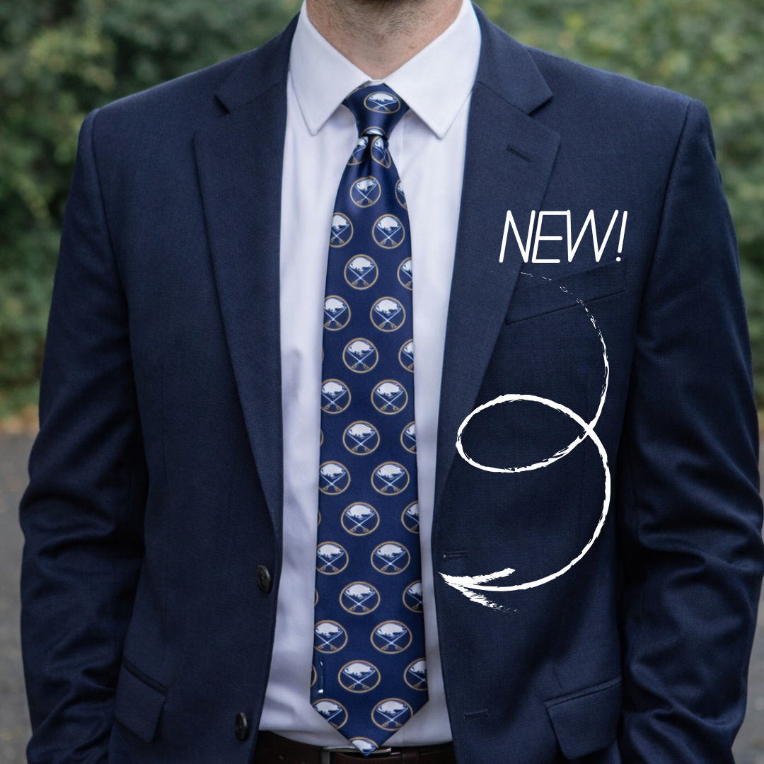 Buffalo Sabres All over team logo necktie