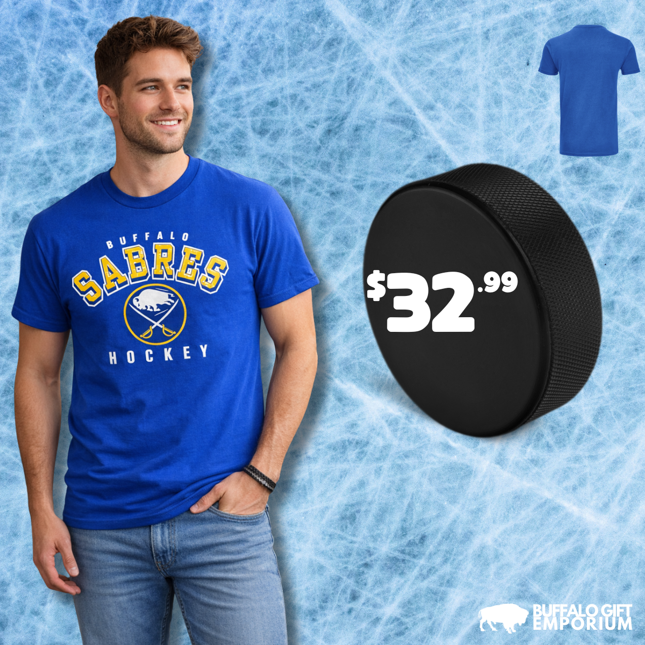 Buffalo Sabres Hockey Graphic T-Shirt