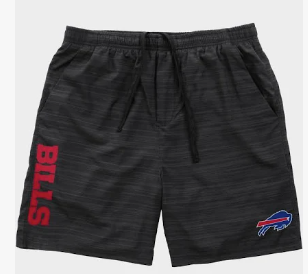 Buffalo Bills Heathered Black Woven Liner Shorts