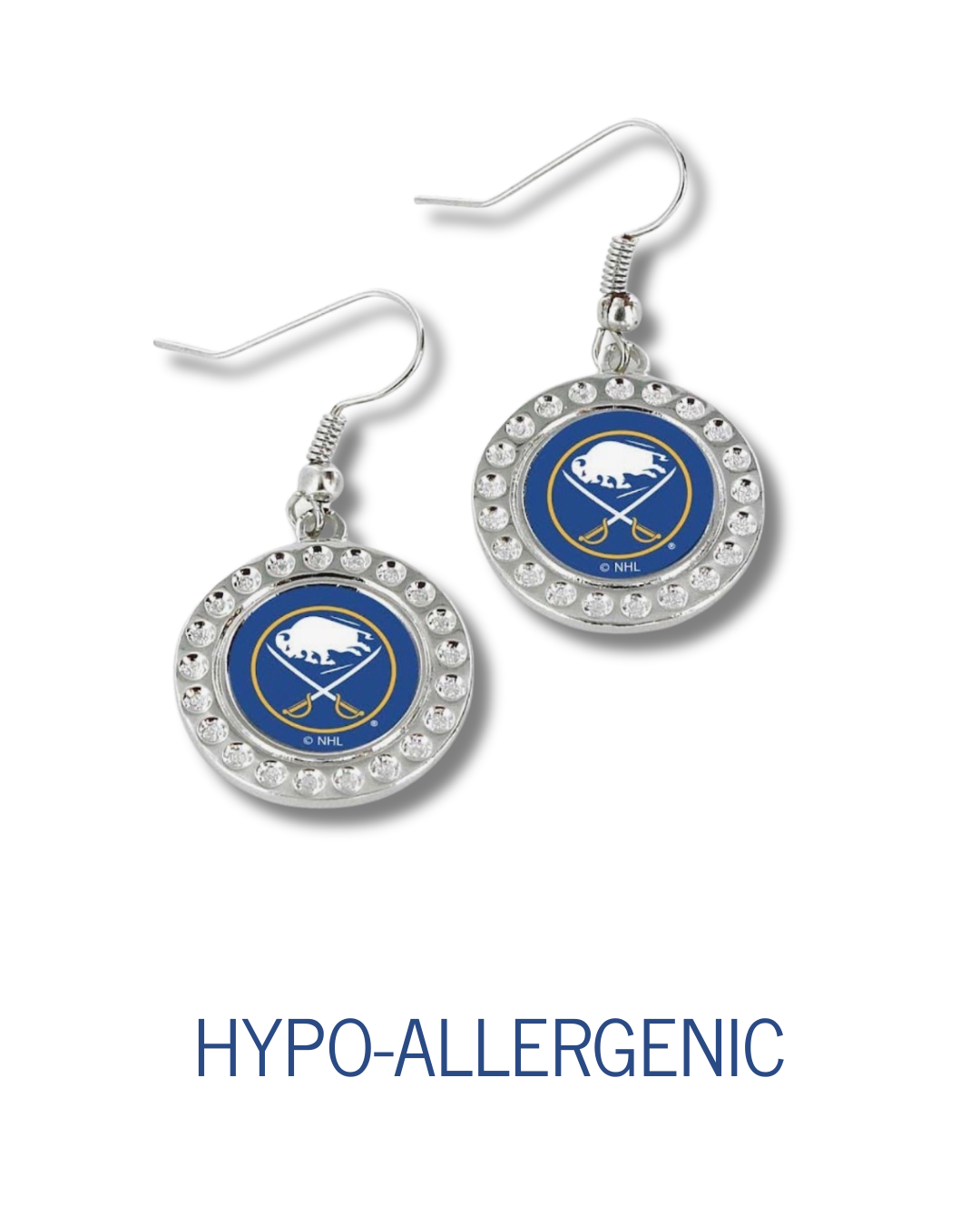 Buffalo Sabres Dimple Earrings
