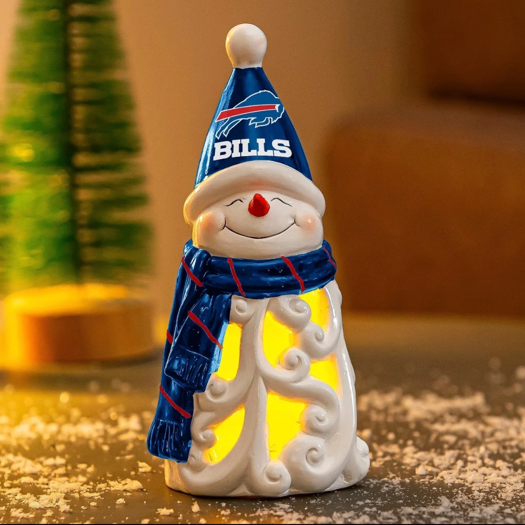 Buffalo Bills Snowman LED Statuary, 8"