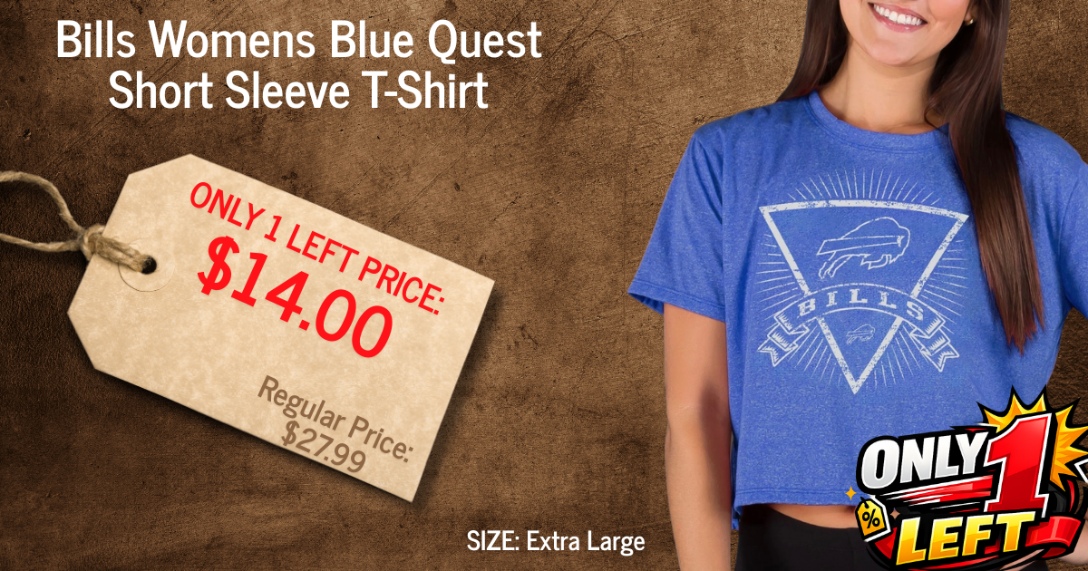 Bills Womens Blue Quest Short Sleeve T-Shirt