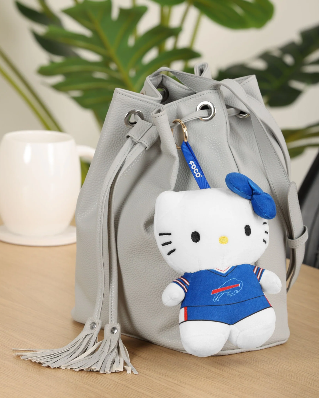 Buffalo Bills Plush Hello Kitty® Bag Charm Keychain