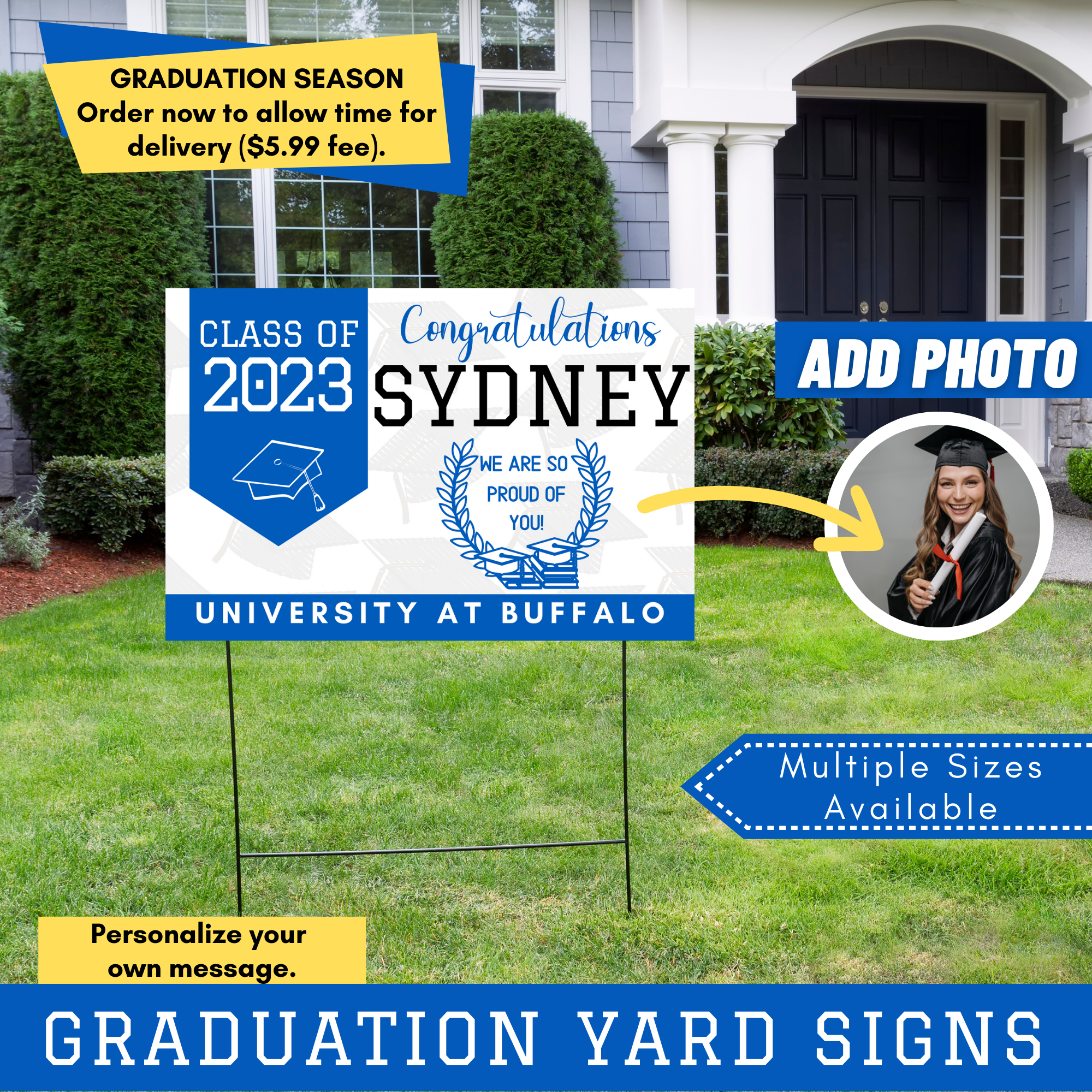 Custom Graduation Yard Sign