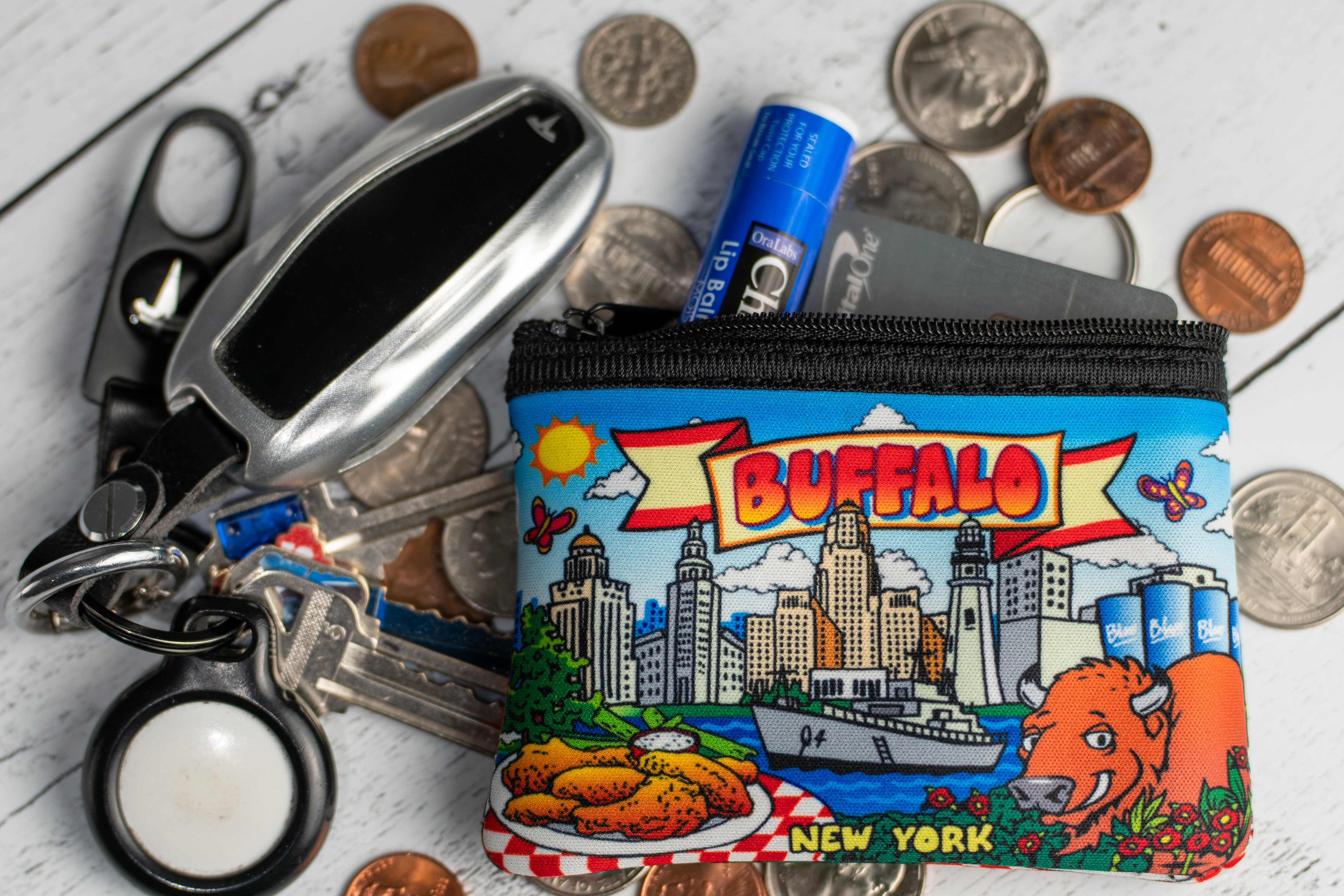 Buffalo Change Zipper Wallet