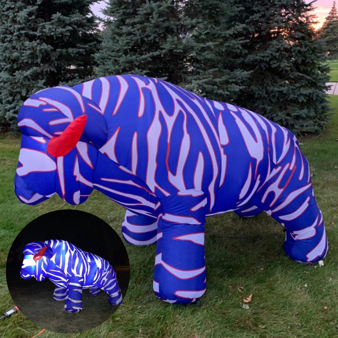 Red White and Blue Stripes Lawn Ornament